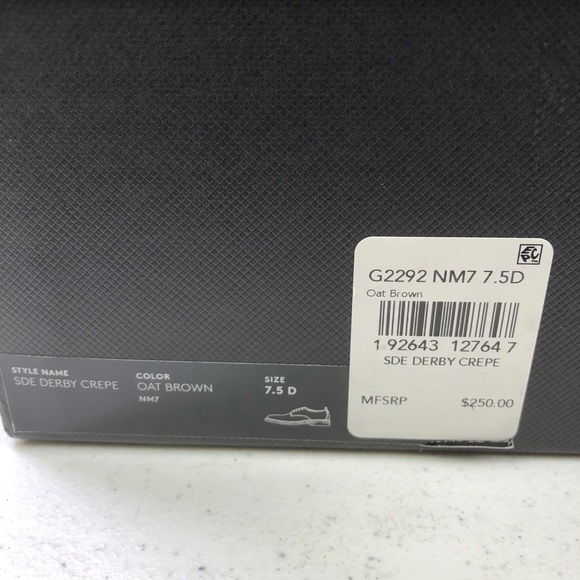 COACH Men's Suede Derby W/Crepe Sole, Oat Brown - Picture 10 of 10